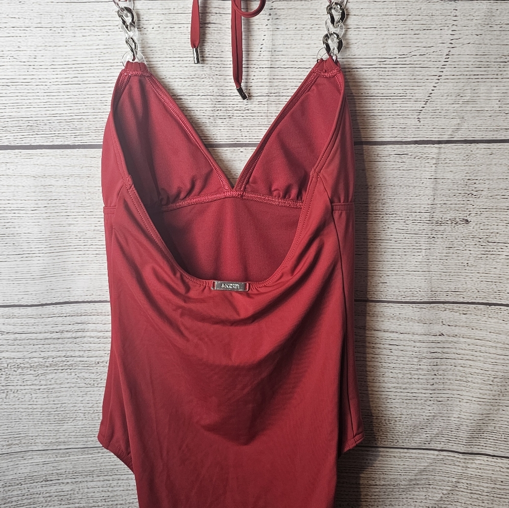 MICHAEL Michael Kors Red One-Piece Swimsuit - Picture 7 of 12